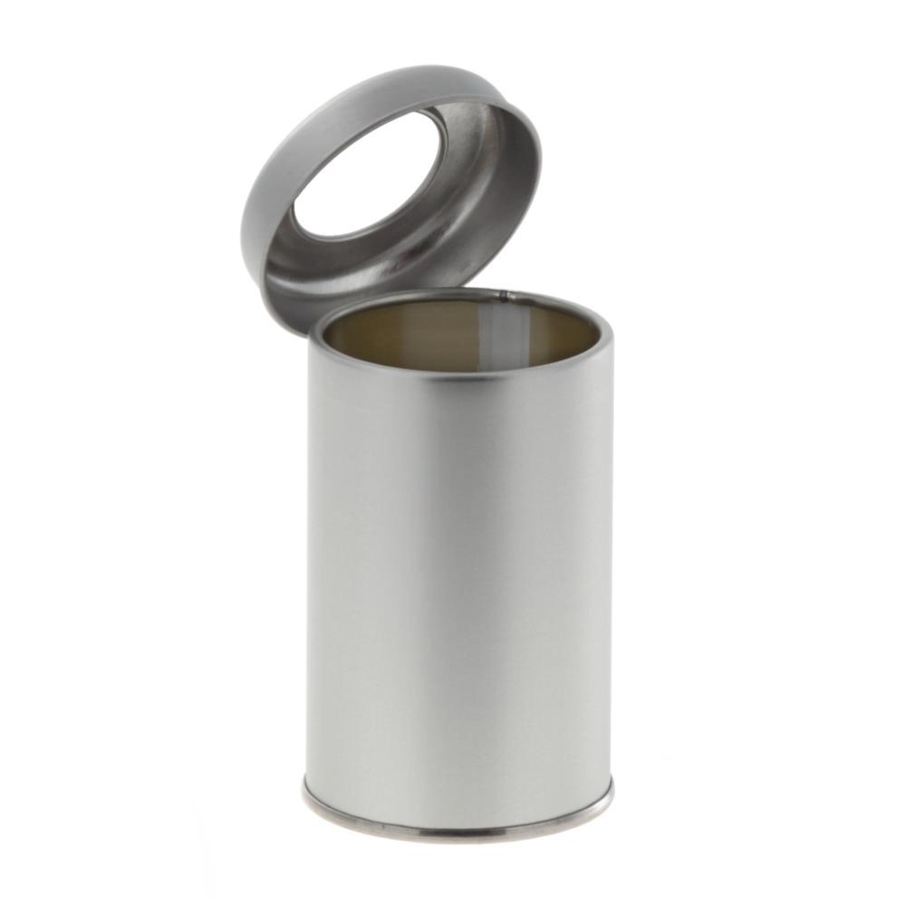 Spice cans 56/90 silver 175 ml with window lid