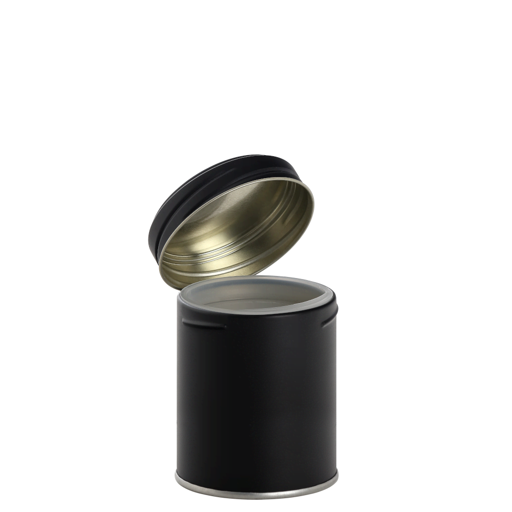 Schraubdeckeldosen 63/70 schwarz matt 175 ml BPA-NI