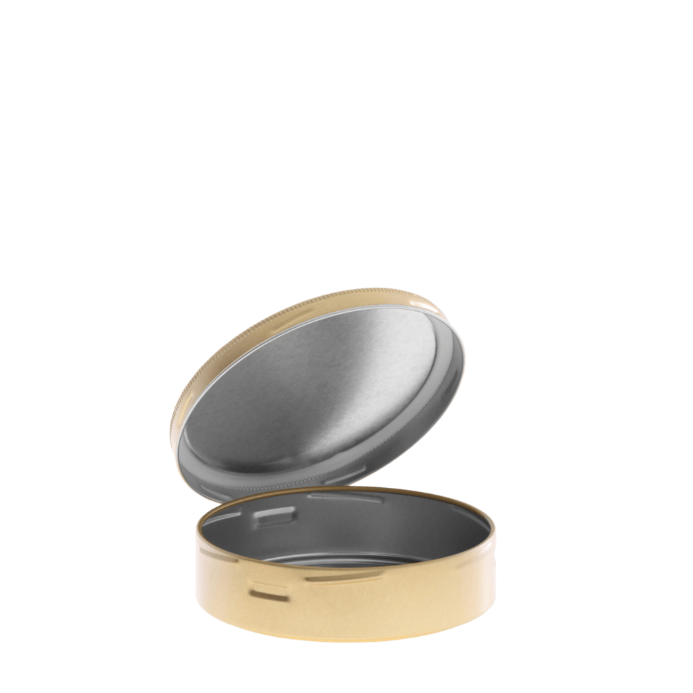 Screw-cap tobacco tins 103/26 gold 200 ml