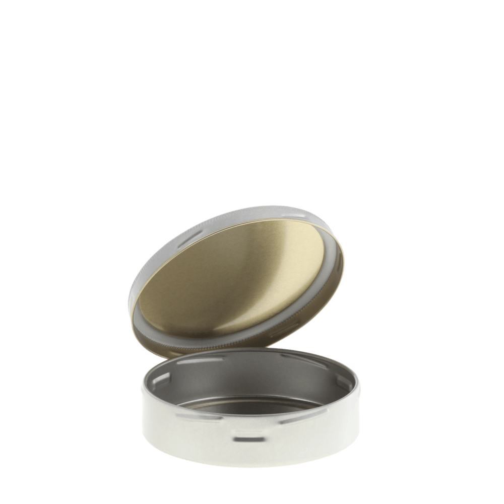 Screw-cap tobacco tins 103/26 silver 200 ml