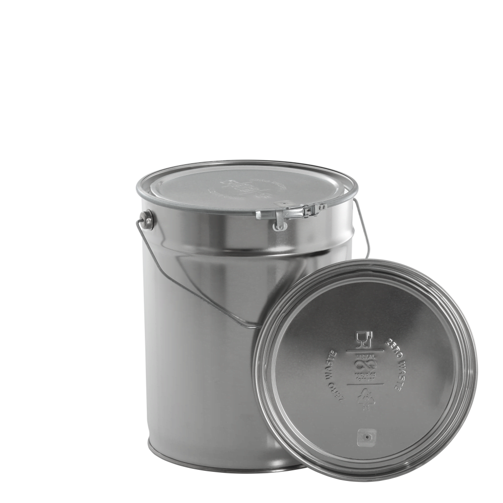 Coffee roasting pails 10 litre with vent hole and lid embossing