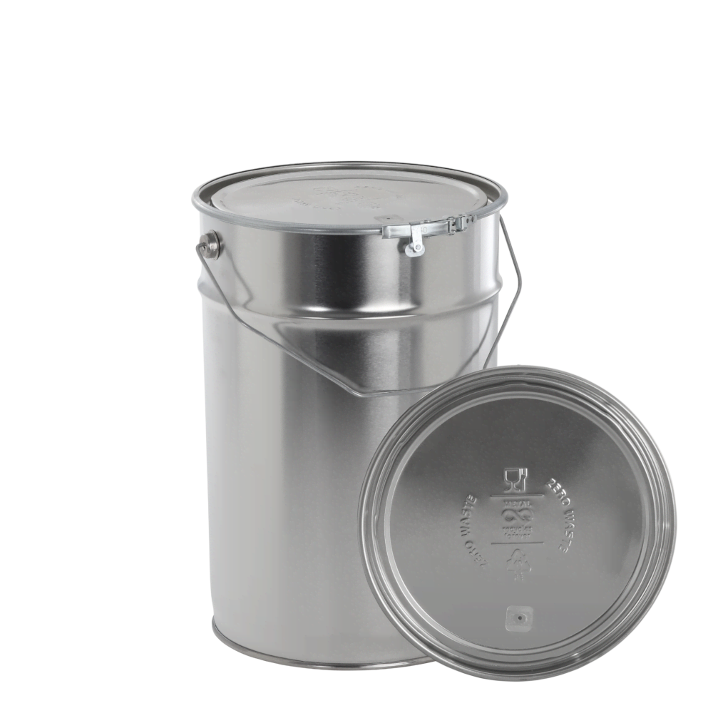 Coffee roasting pails 12 litre with vent hole and lid embossing