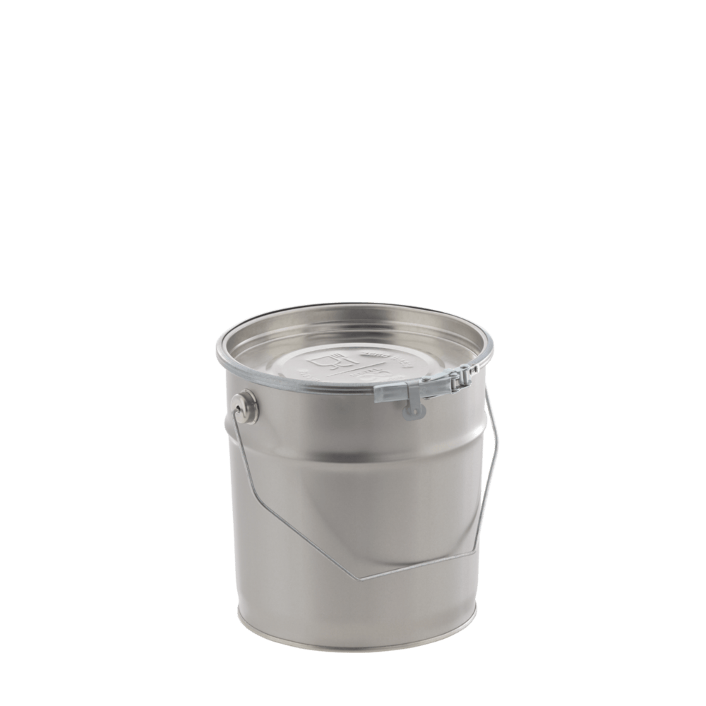 B-STOCK Zero Waste metal pails 3 litre food safe with lid embossing