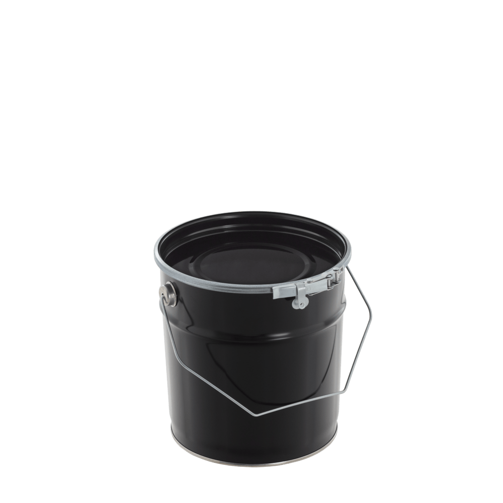 Metalleimer lebensmittelecht schwarz 3 Liter