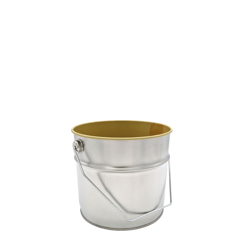 Metal pails 3 litre inside coated without lid