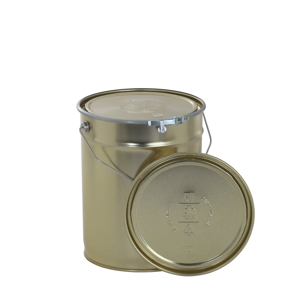 Zero Waste Rösteimer 10 Liter gold mit Entlüftungsloch