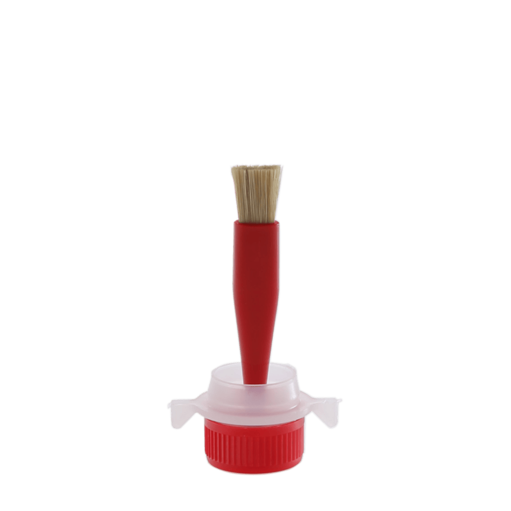 Brush closure 24 mm red