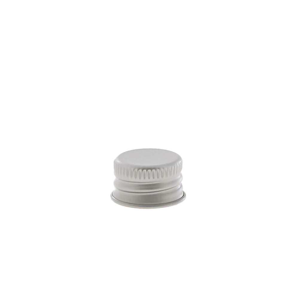 Alu screw caps 18 mm silver