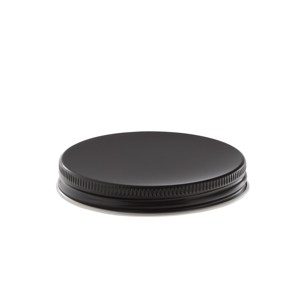 Alu screw caps 70 mm black