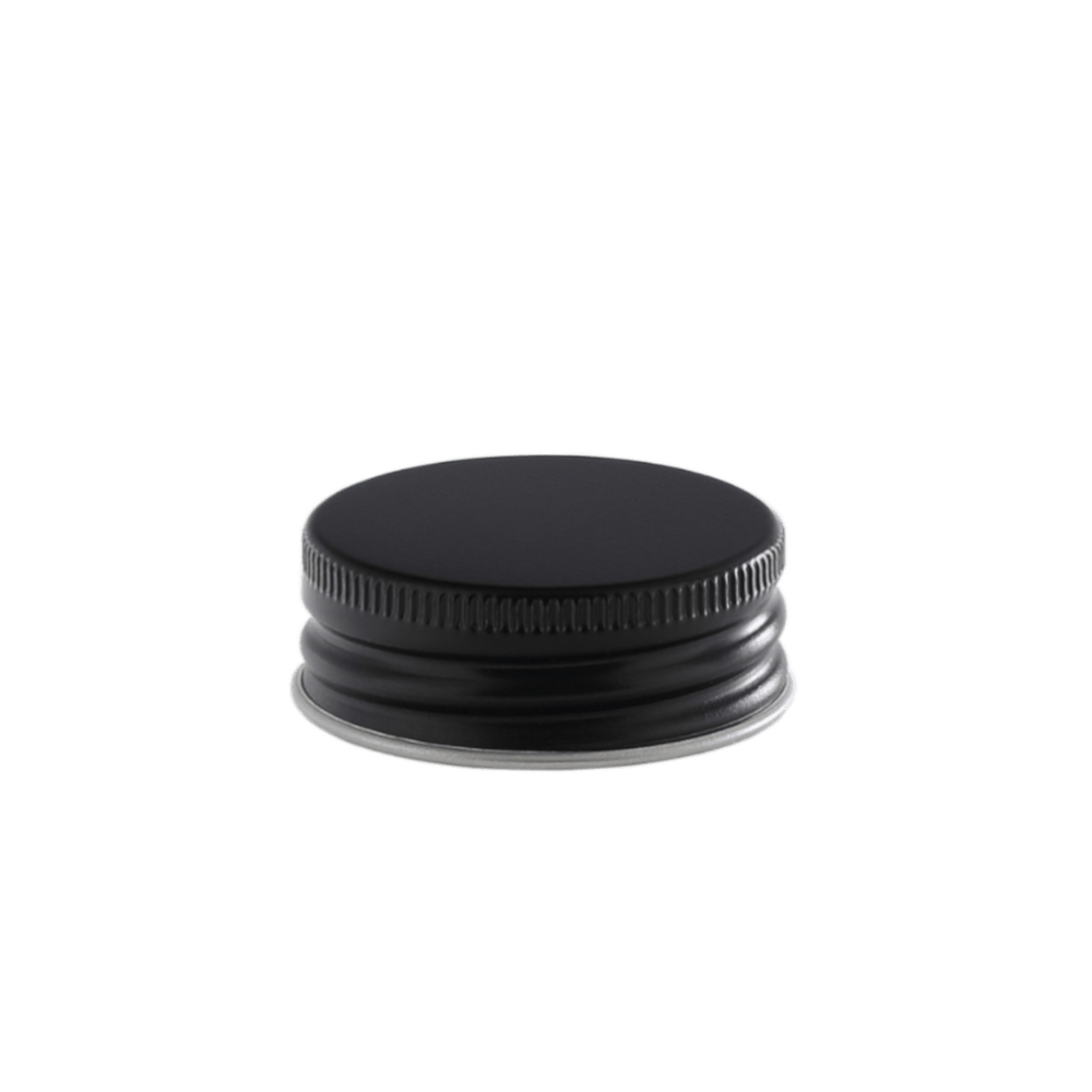 Alu screw caps 38 mm black