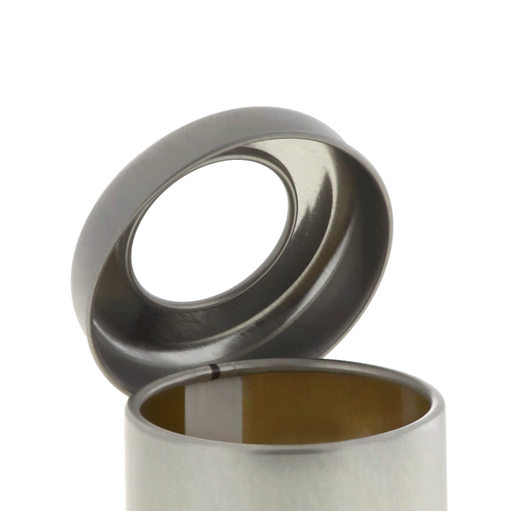 Stülpdeckel 56 mm silber mit Sichtfenster