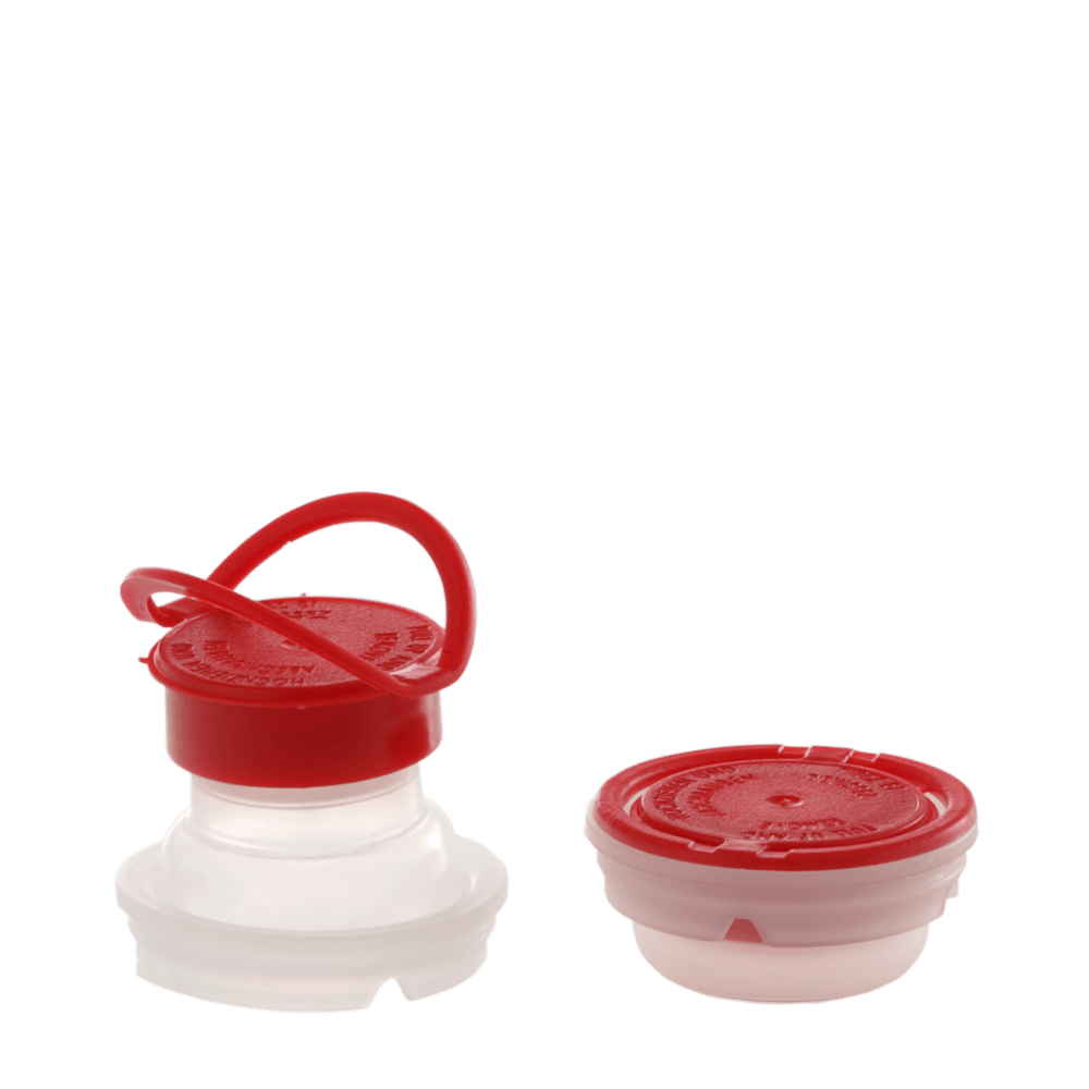 Pull-out spout closure 42 mm red