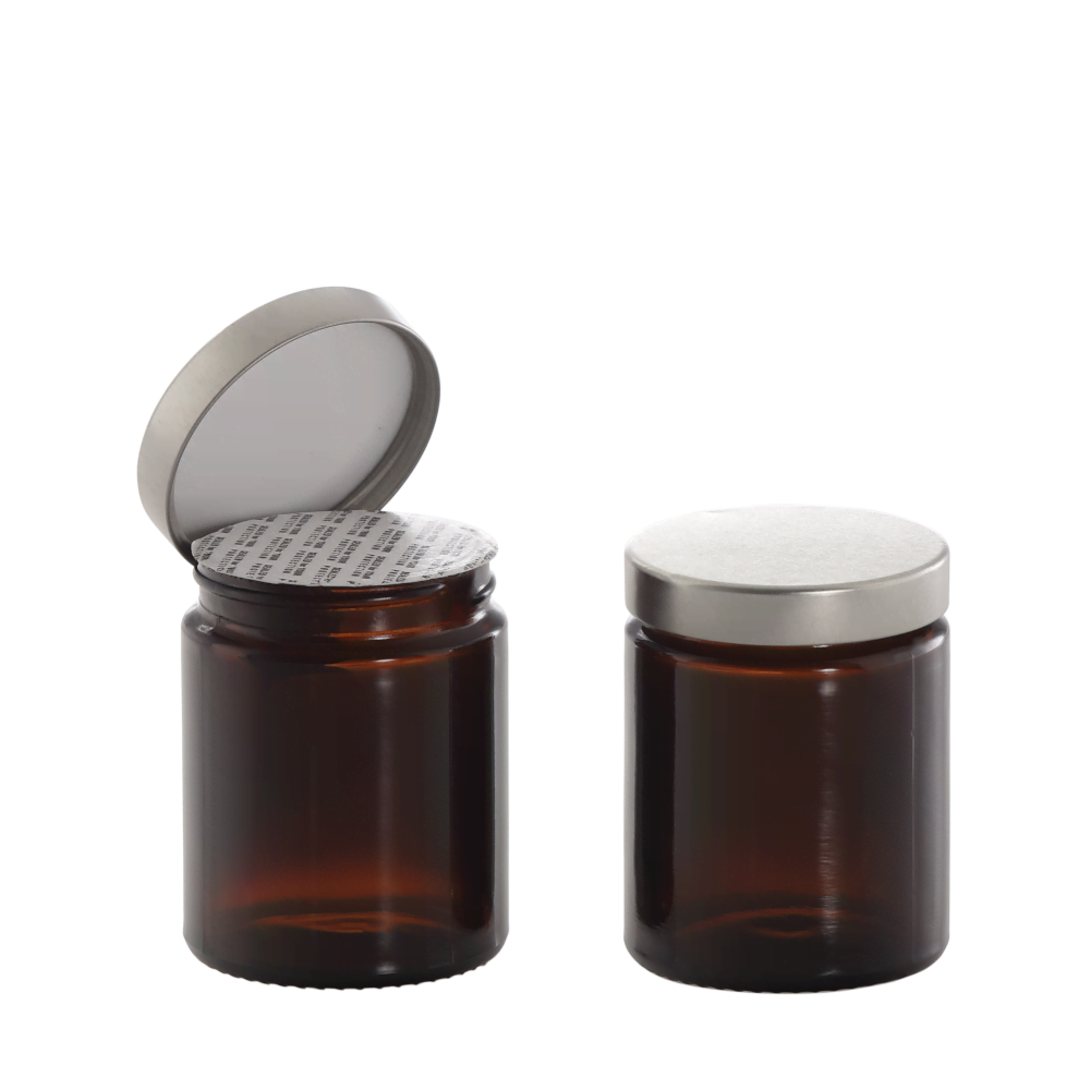 Amber glass jar 100 ml  Buy online now at